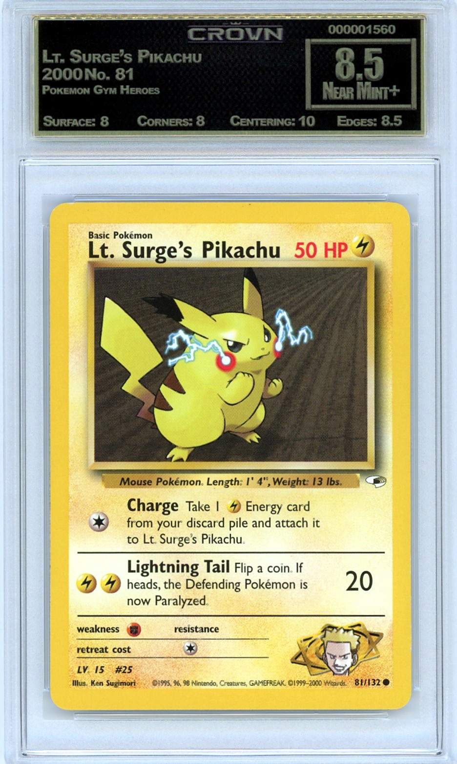 Lt. Surge's Pikachu