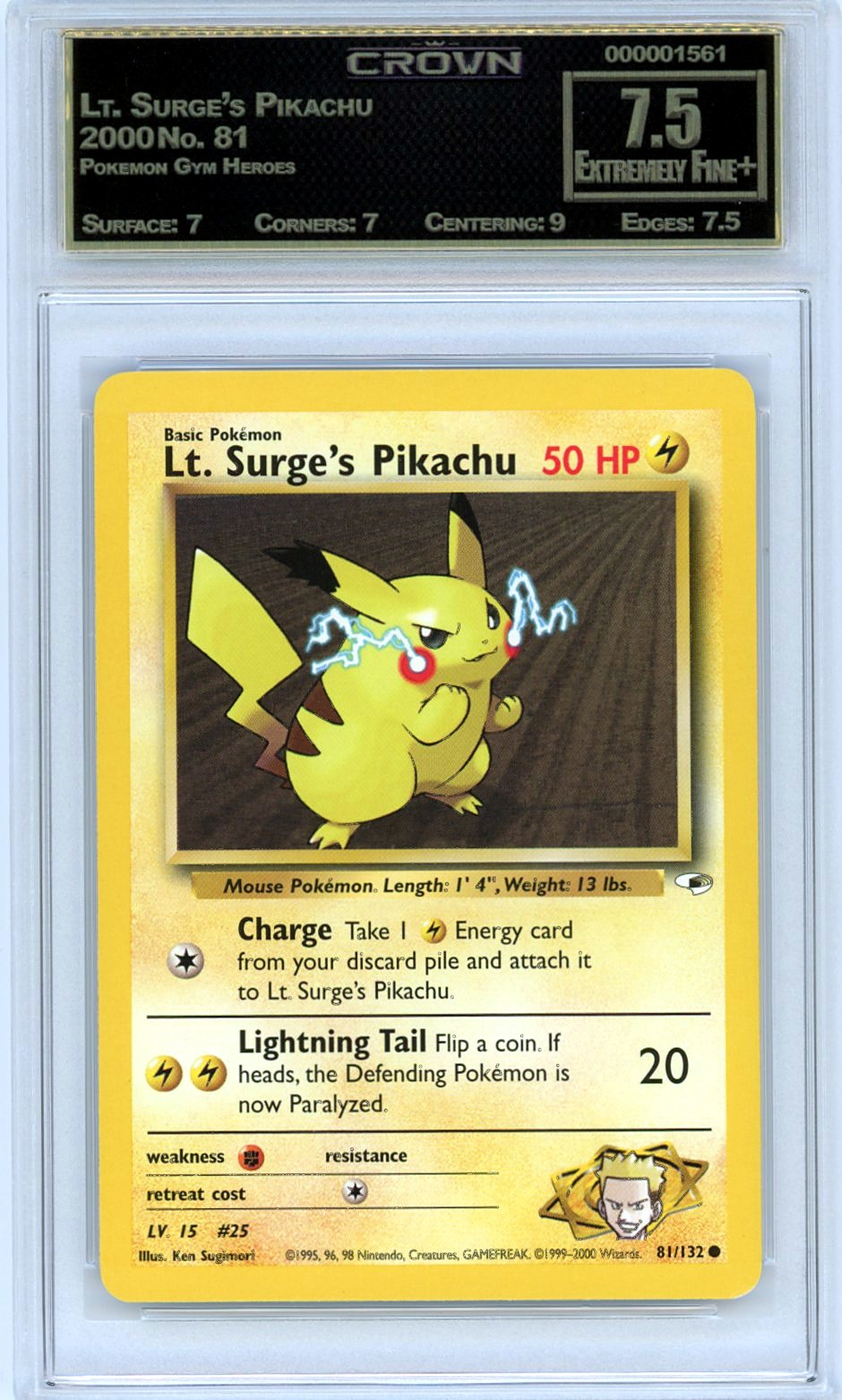Lt. Surge's Pikachu