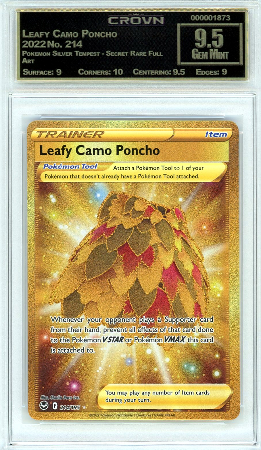 Leafy Camo Poncho