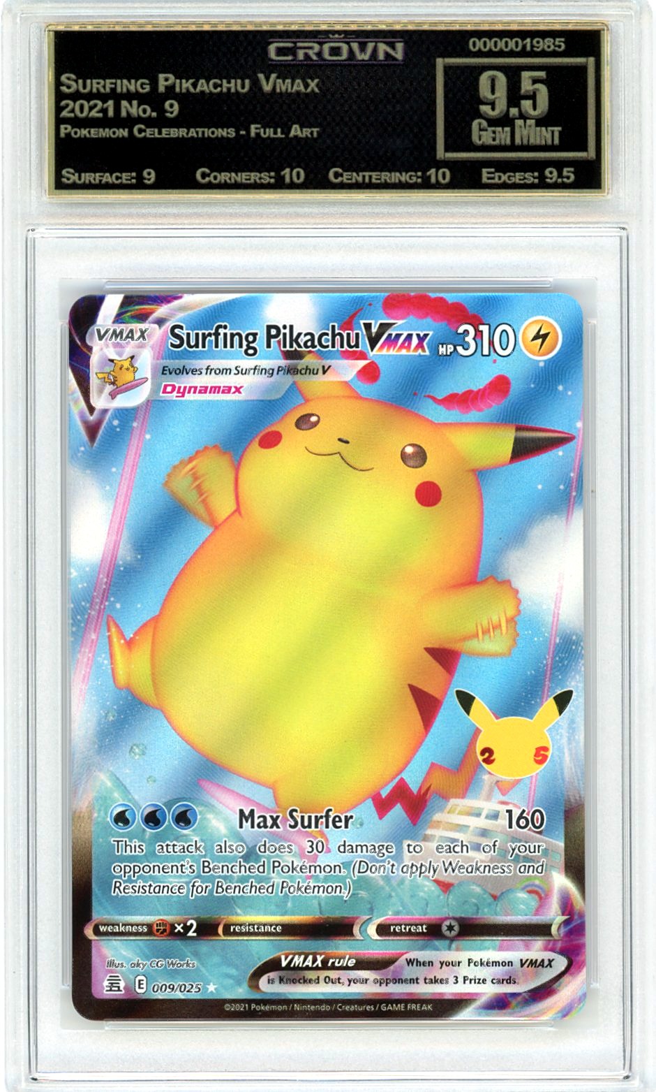 Surfing Pikachu Vmax