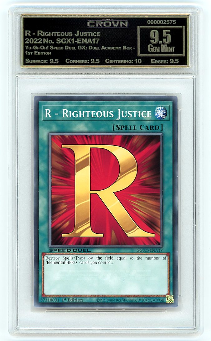 R - Righteous Justice