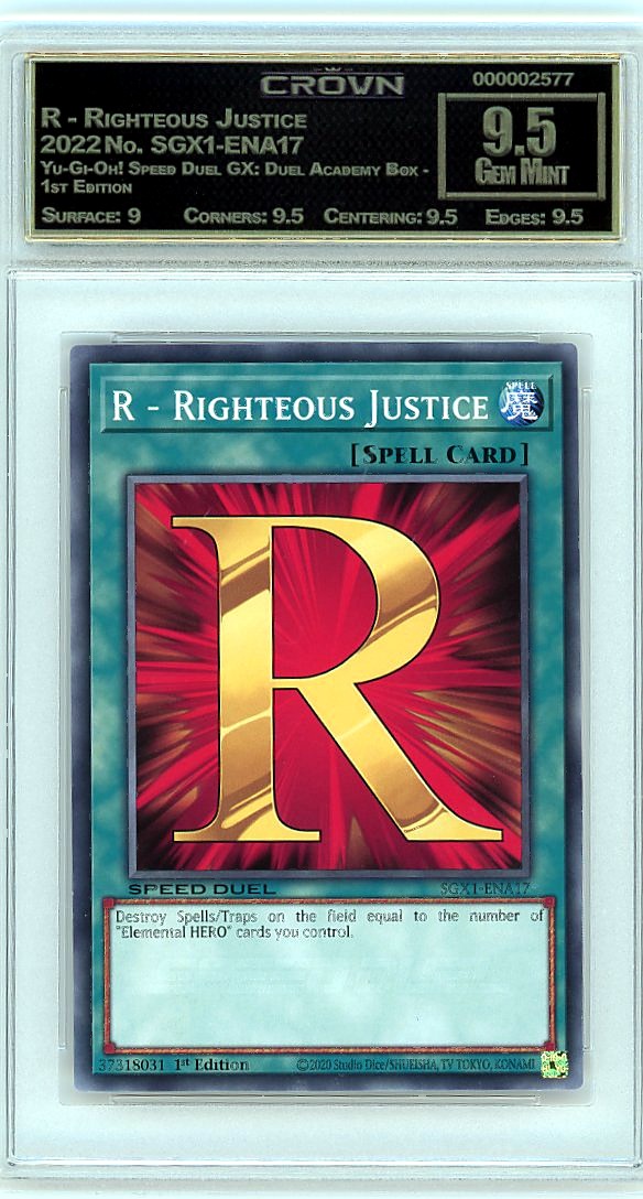 R - Righteous Justice
