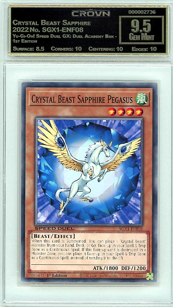Crystal Beast Sapphire Pegasus