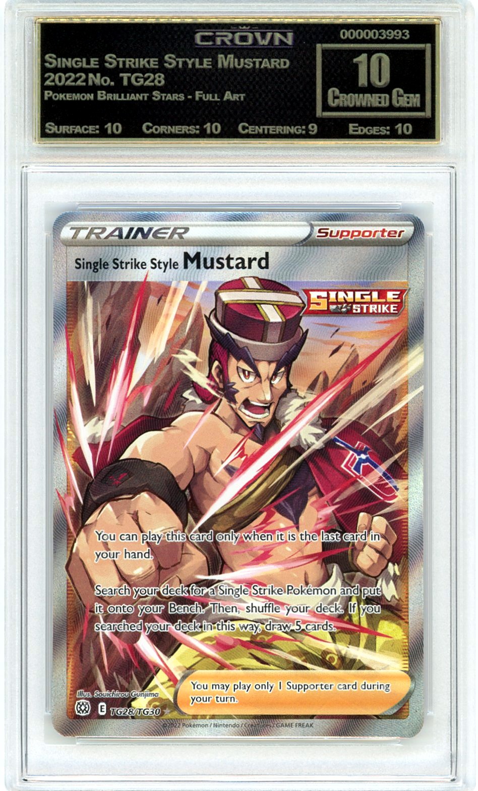 Single Strike Style Mustard