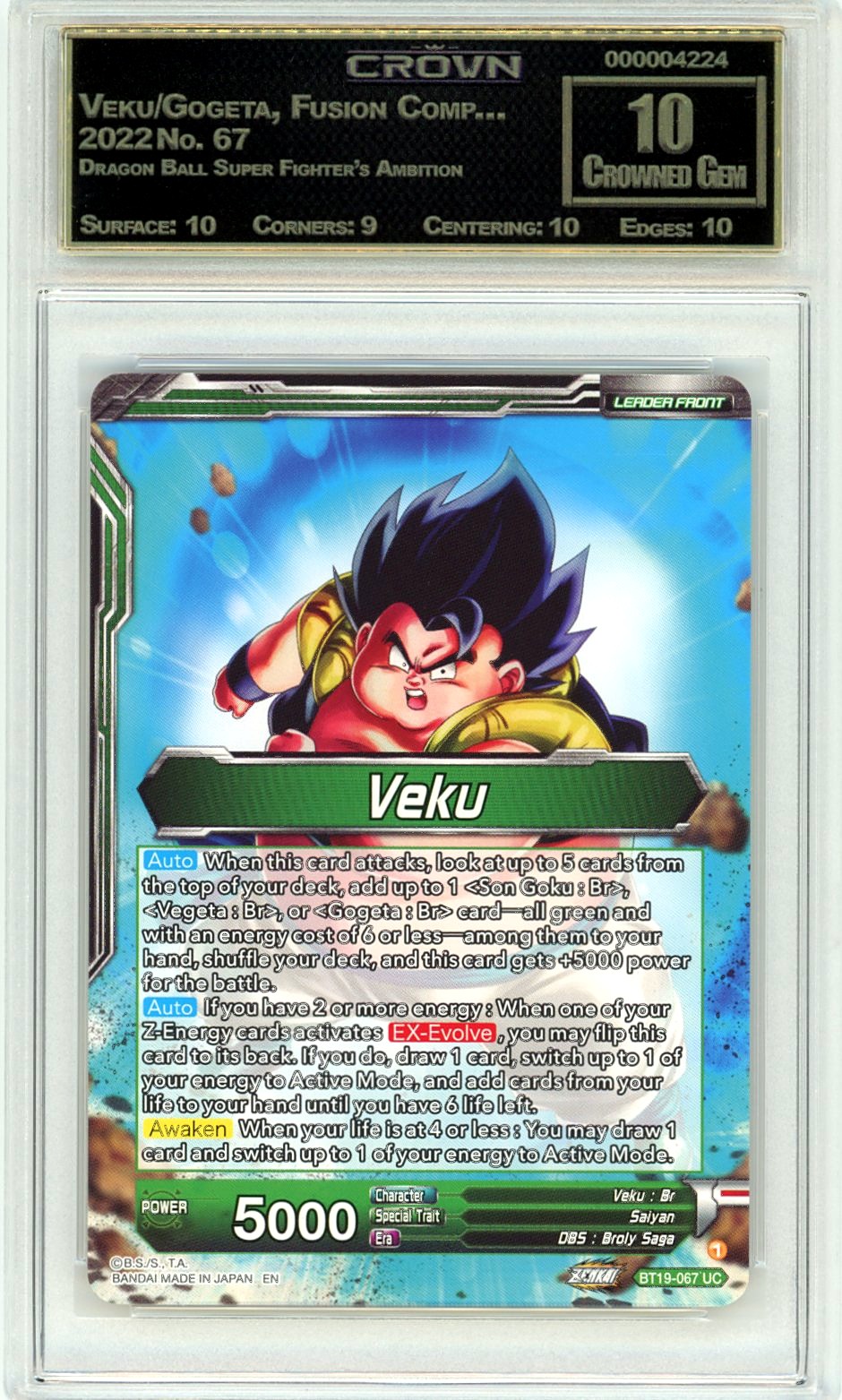 Veku/Gogeta, Fusion Comp…