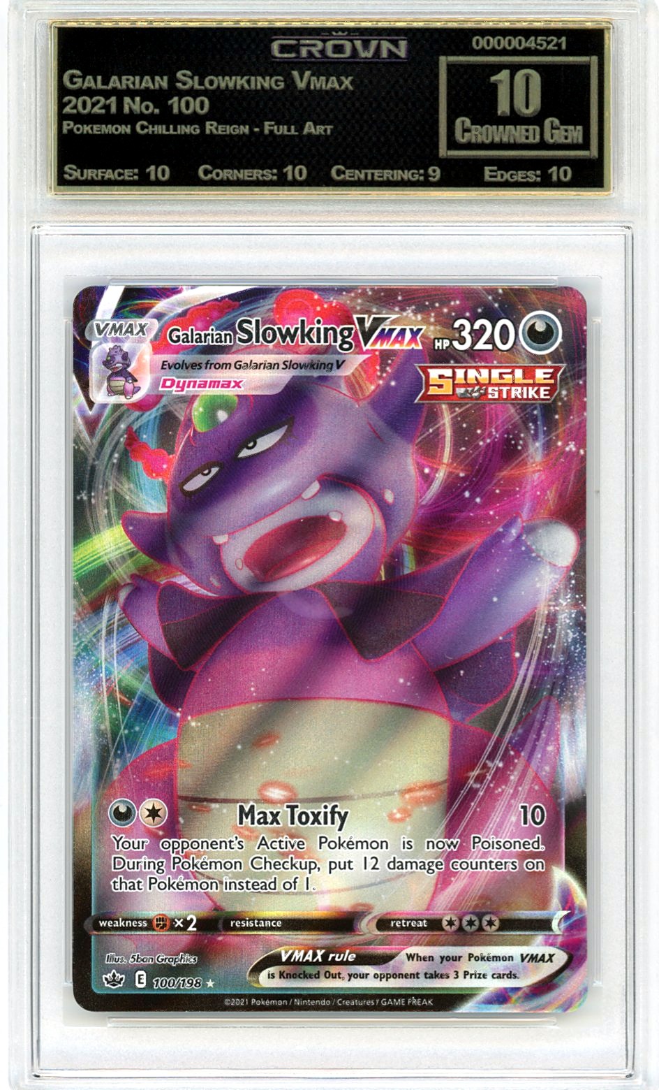 Galarian Slowking Vmax