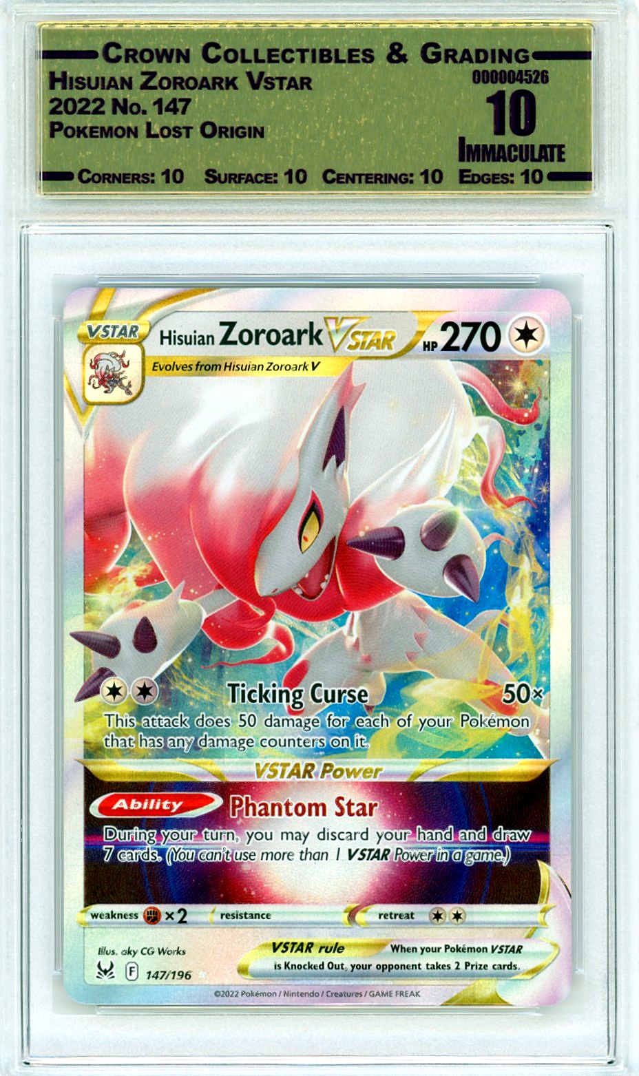 Hisuian Zoroark Vstar