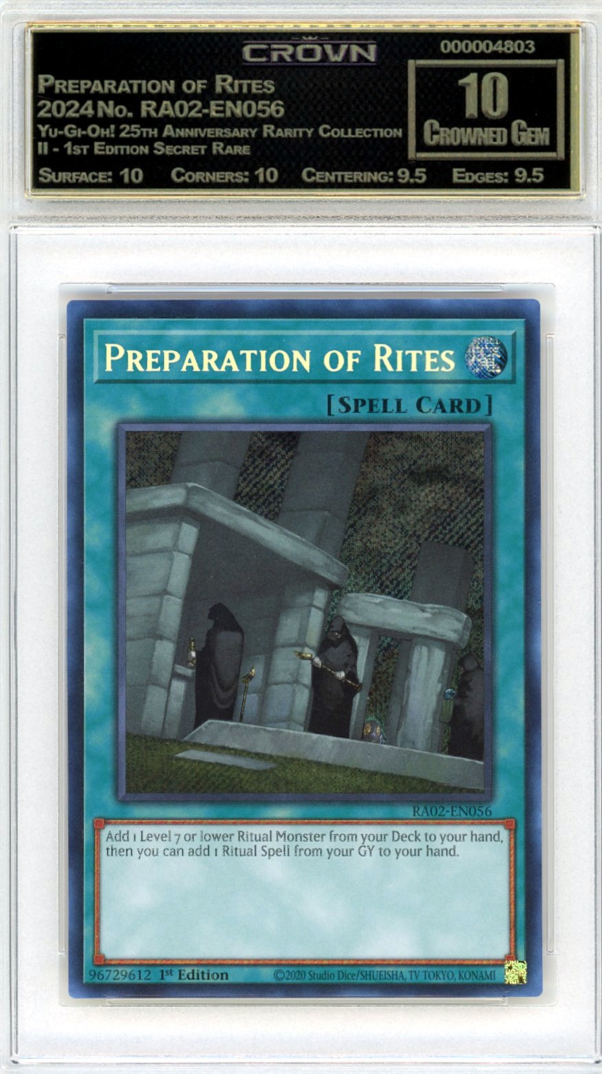 Preparation of Rites