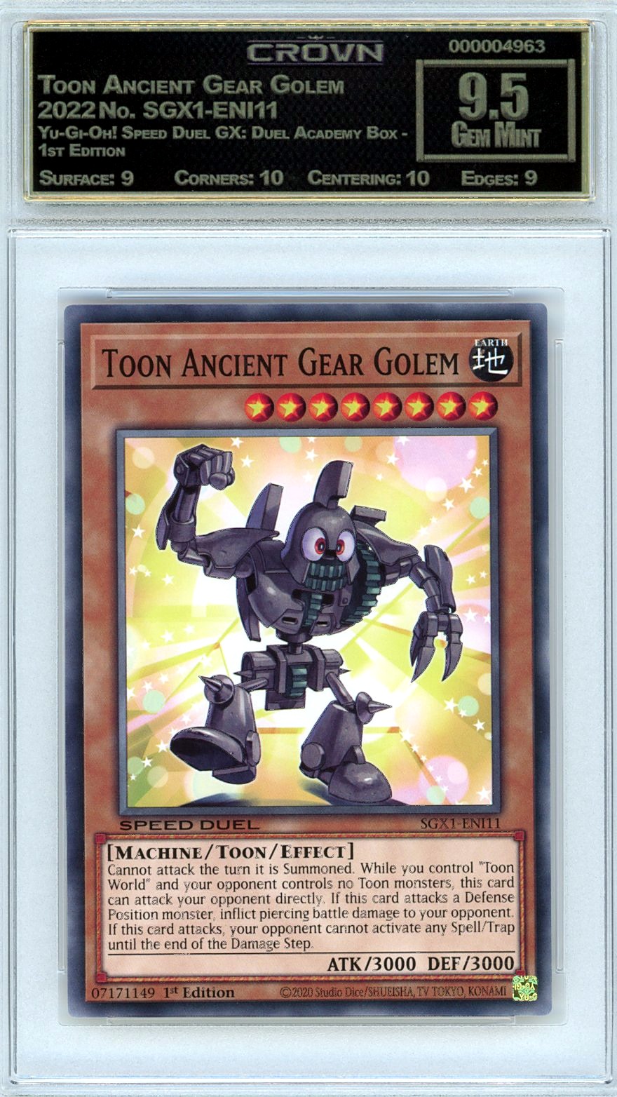 Toon Ancient Gear Golem
