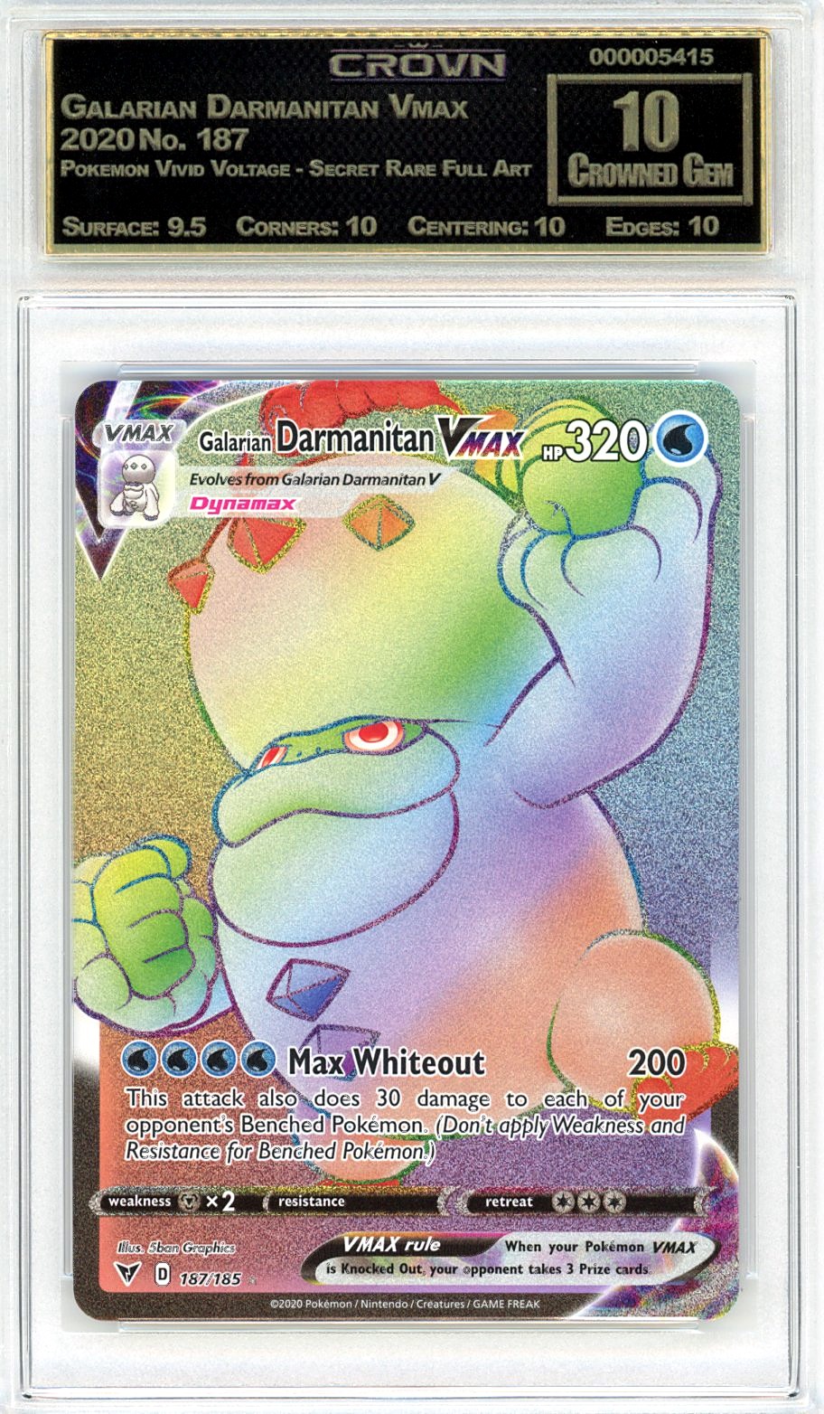 Galarian Darmanitan Vmax