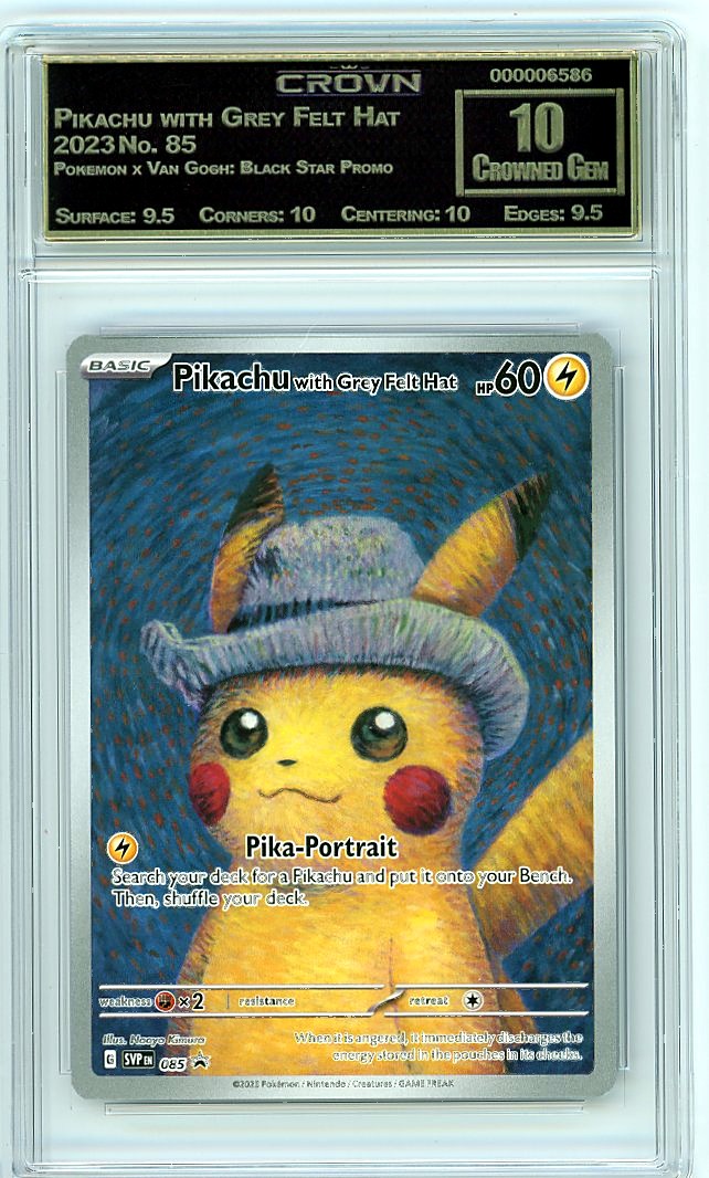 Pikachu With Grey Felt Hat