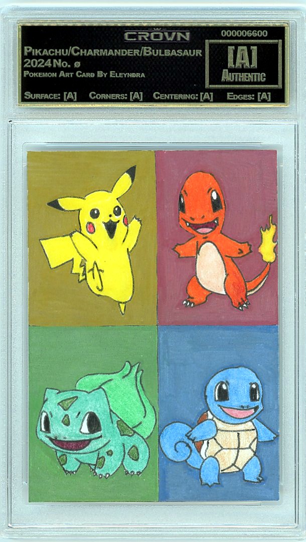 Pikachu/Charmander/Bulbasaur/Squirtle