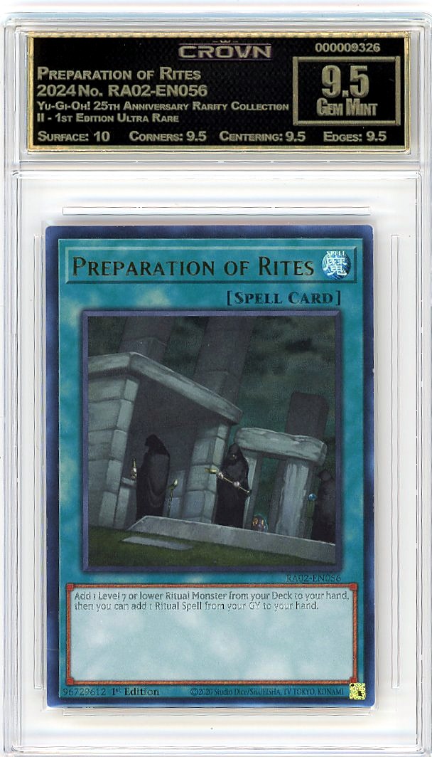 Preparation of Rites