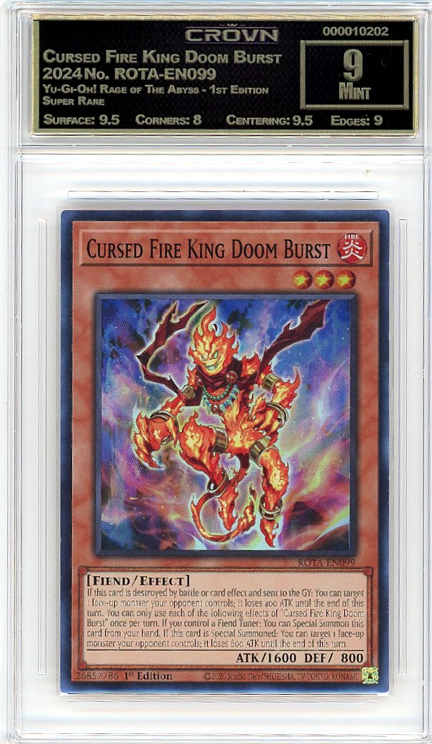 Cursed Fire King Doom Burst