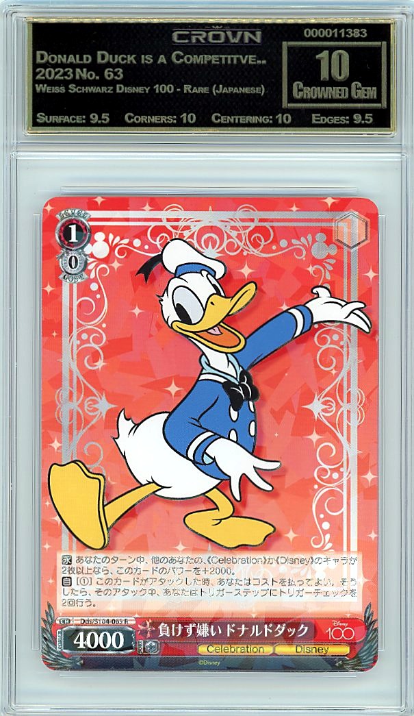 Donald Duck is a Competitve..
