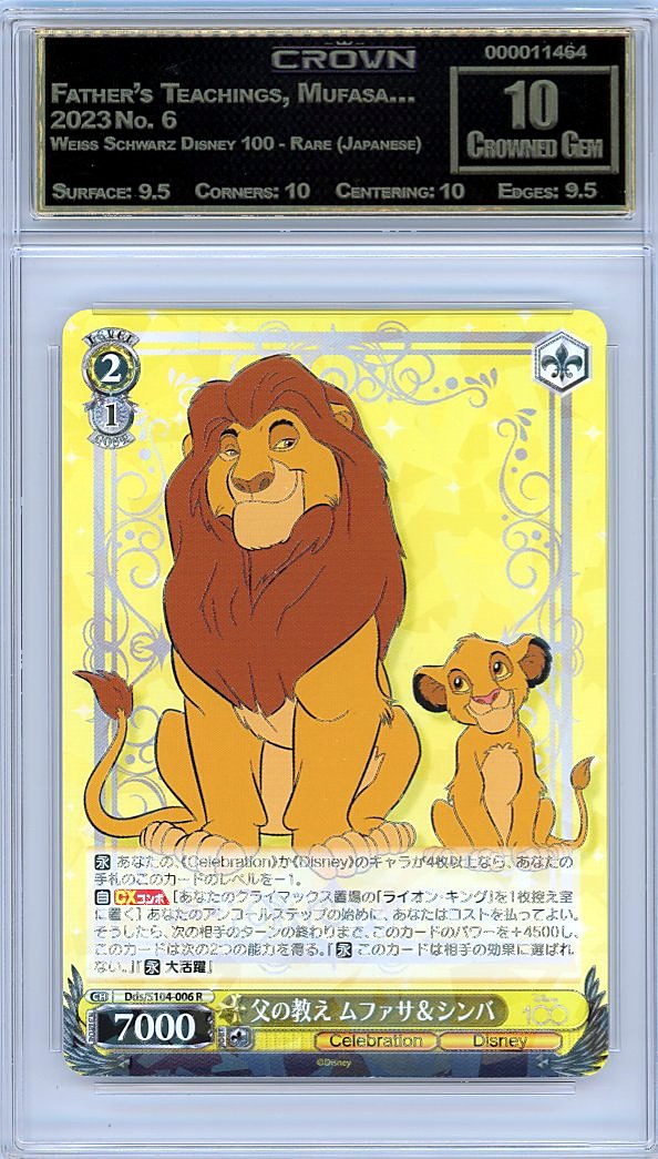 Father's Teachings, Mufasa…