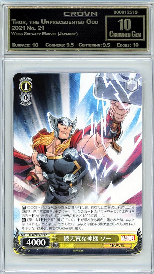 Thor, the Unprecedented God