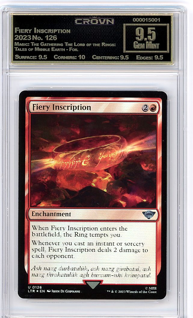 Fiery Inscription