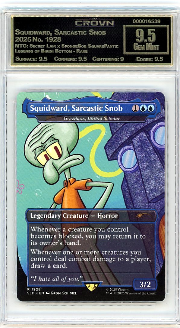 Squidward, Sarcastic Snob