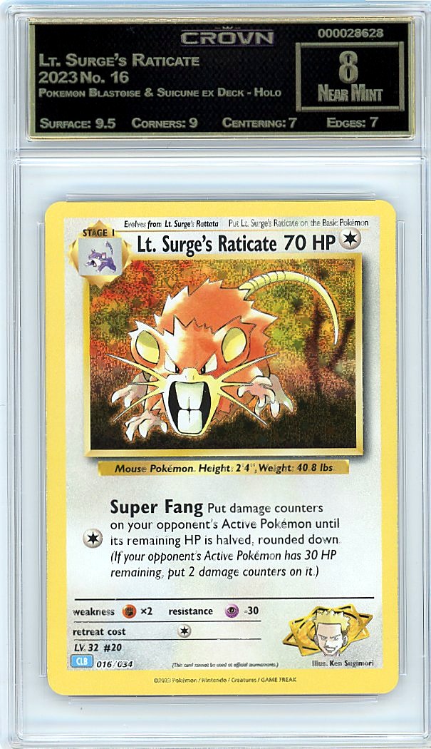 Lt. Surge's Raticate
