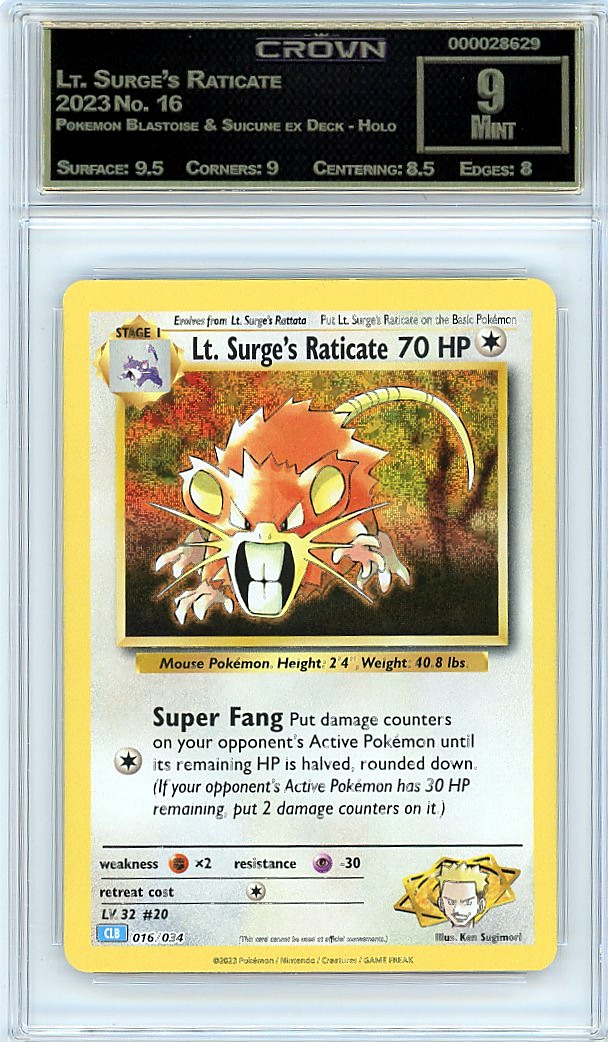 Lt. Surge's Raticate