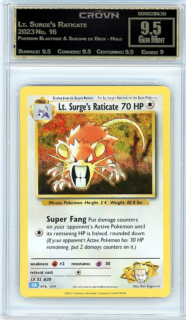Lt. Surge's Raticate