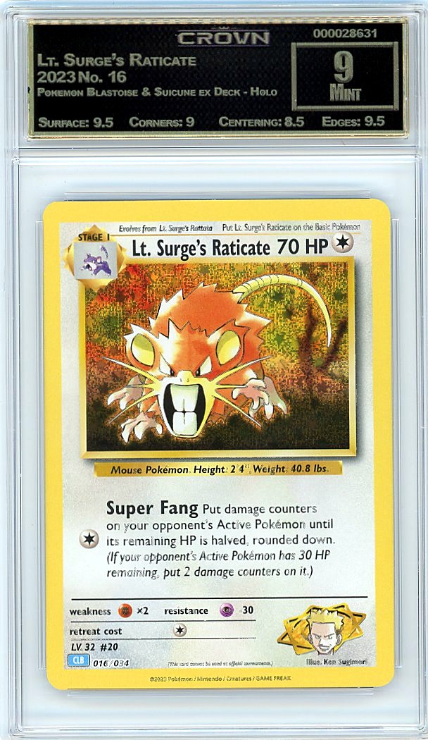Lt. Surge's Raticate