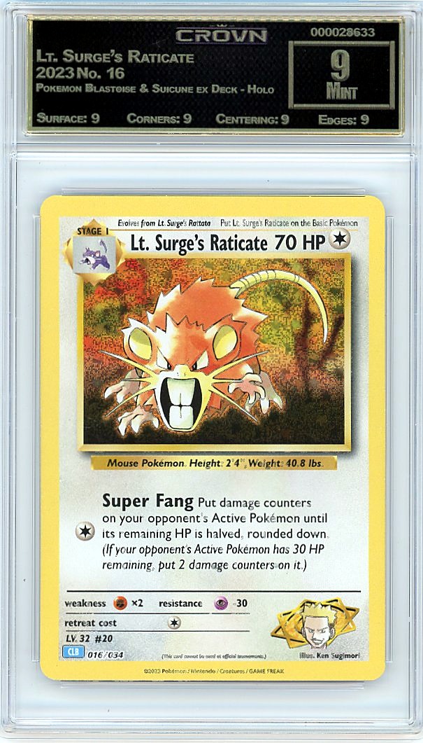Lt. Surge's Raticate