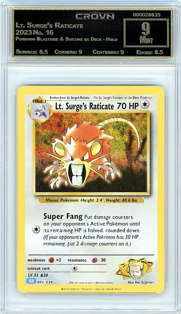 Lt. Surge's Raticate