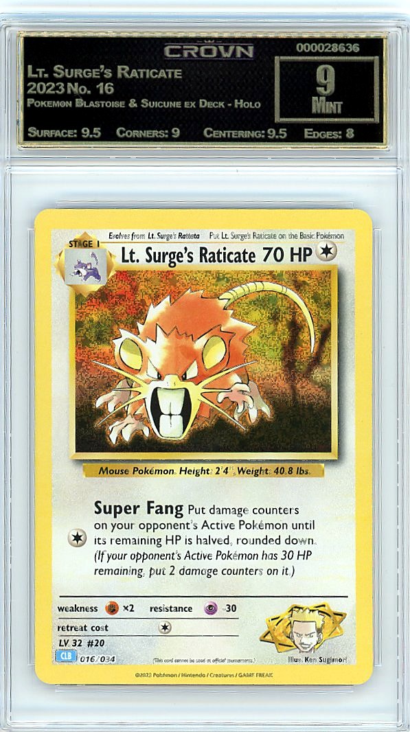 Lt. Surge's Raticate