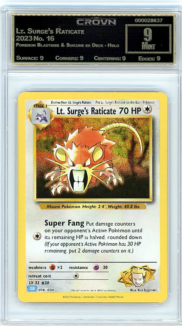 Lt. Surge's Raticate
