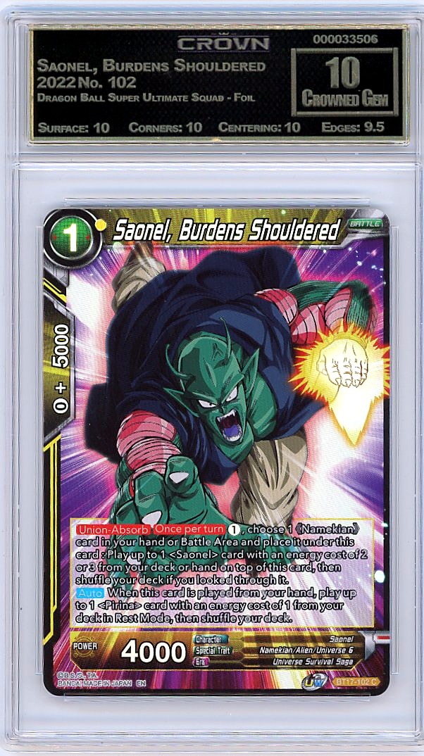 Saonel, Burdens Shouldered