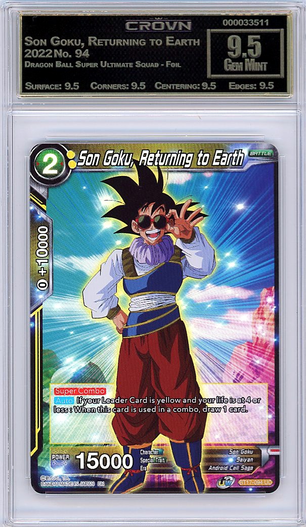 Son Goku, Returning to Earth