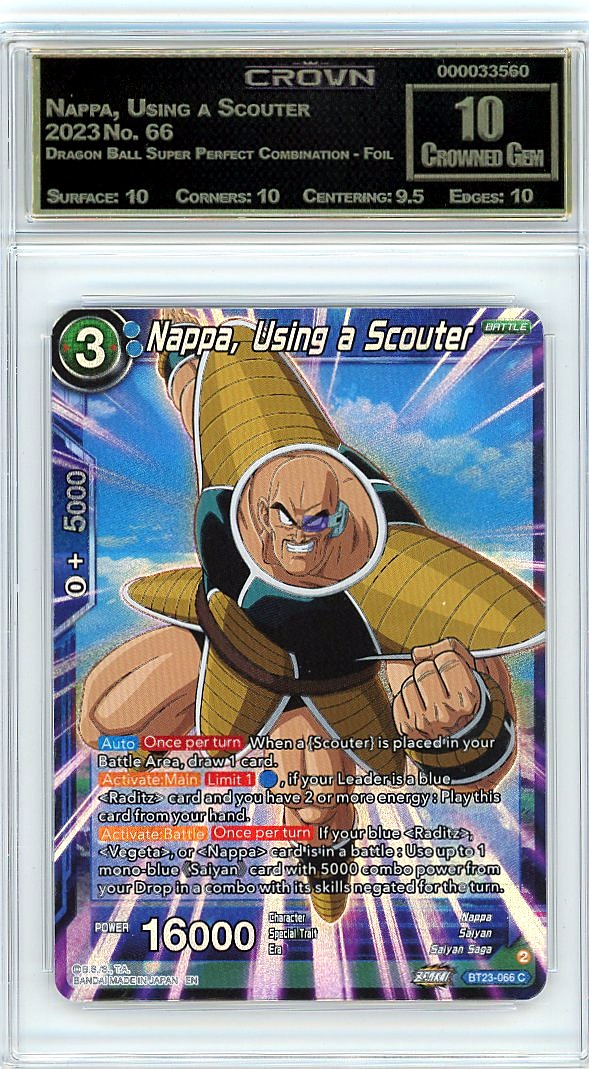Nappa, Using a Scouter