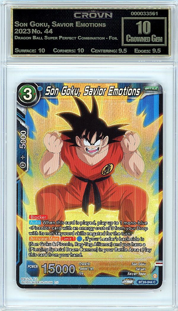 Son Goku, Savior Emotions