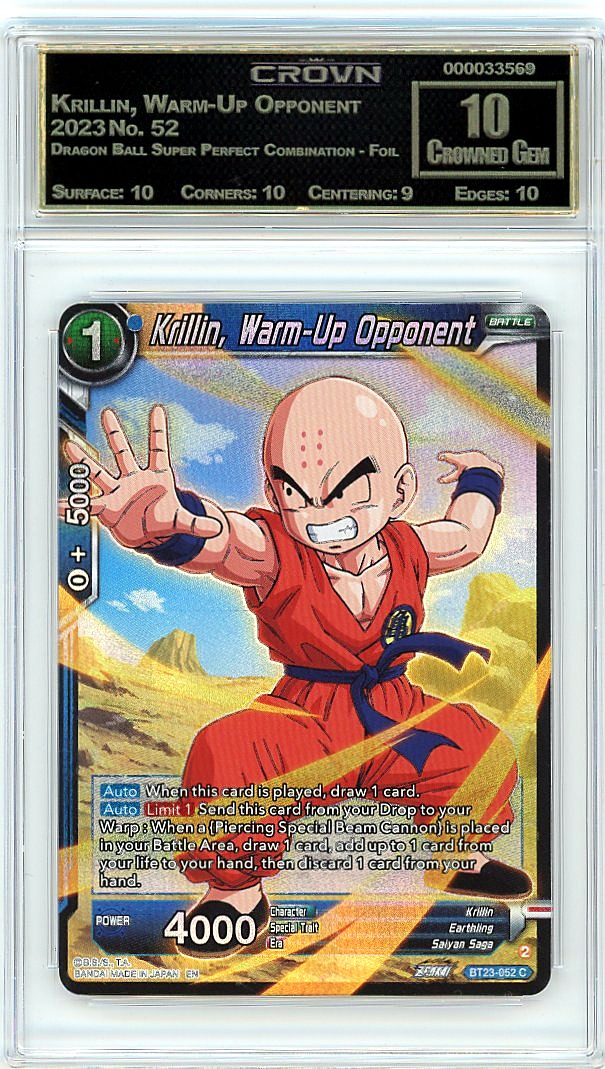 Krillin, Warm-Up Opponent