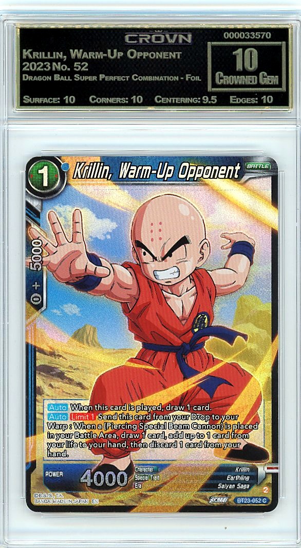 Krillin, Warm-Up Opponent