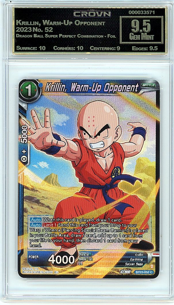 Krillin, Warm-Up Opponent