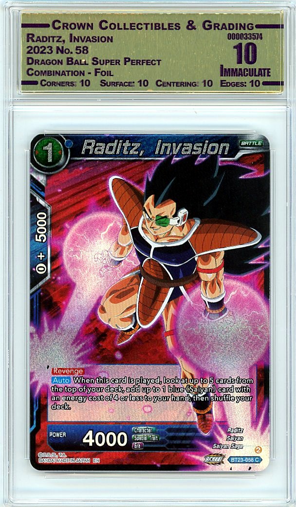 Raditz, Invasion