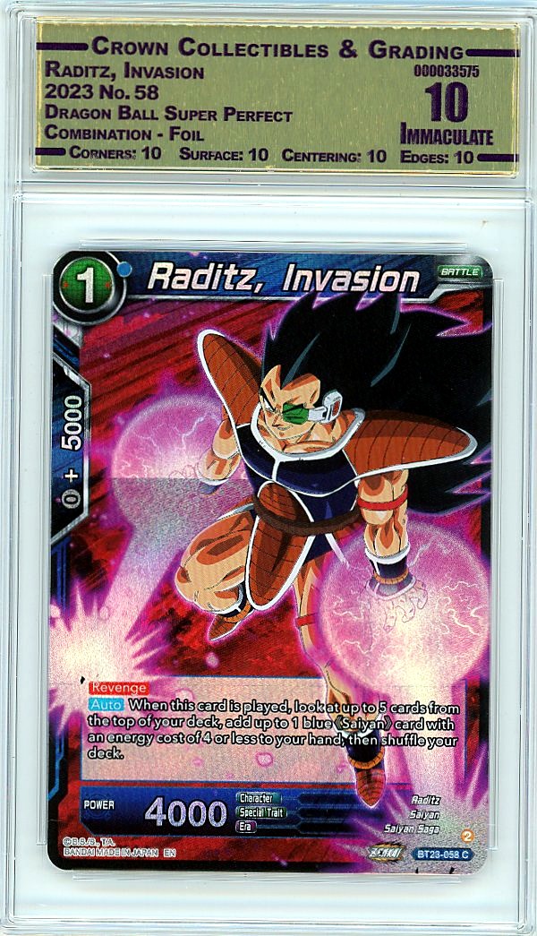 Raditz, Invasion