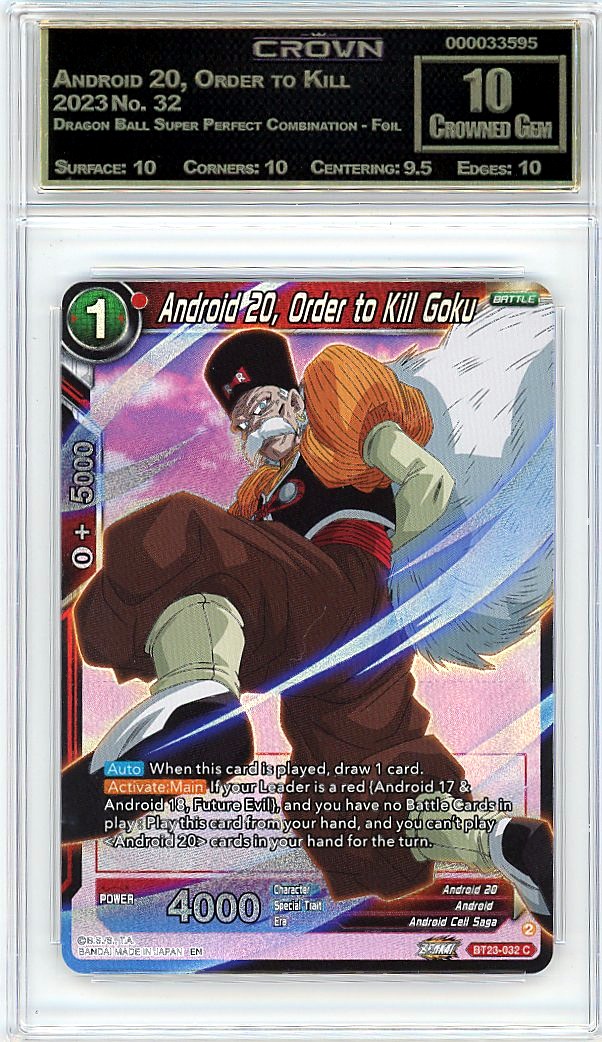 Android 20, Order to Kill Goku