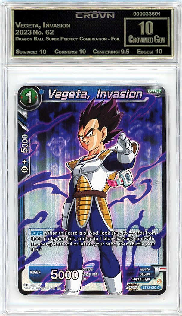 Vegeta, Invasion