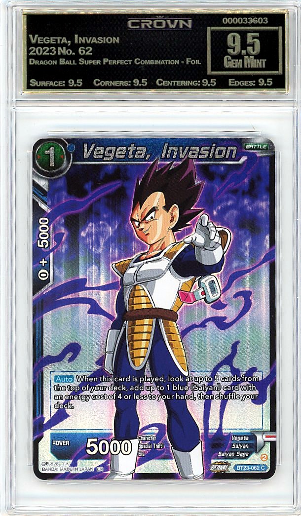 Vegeta, Invasion
