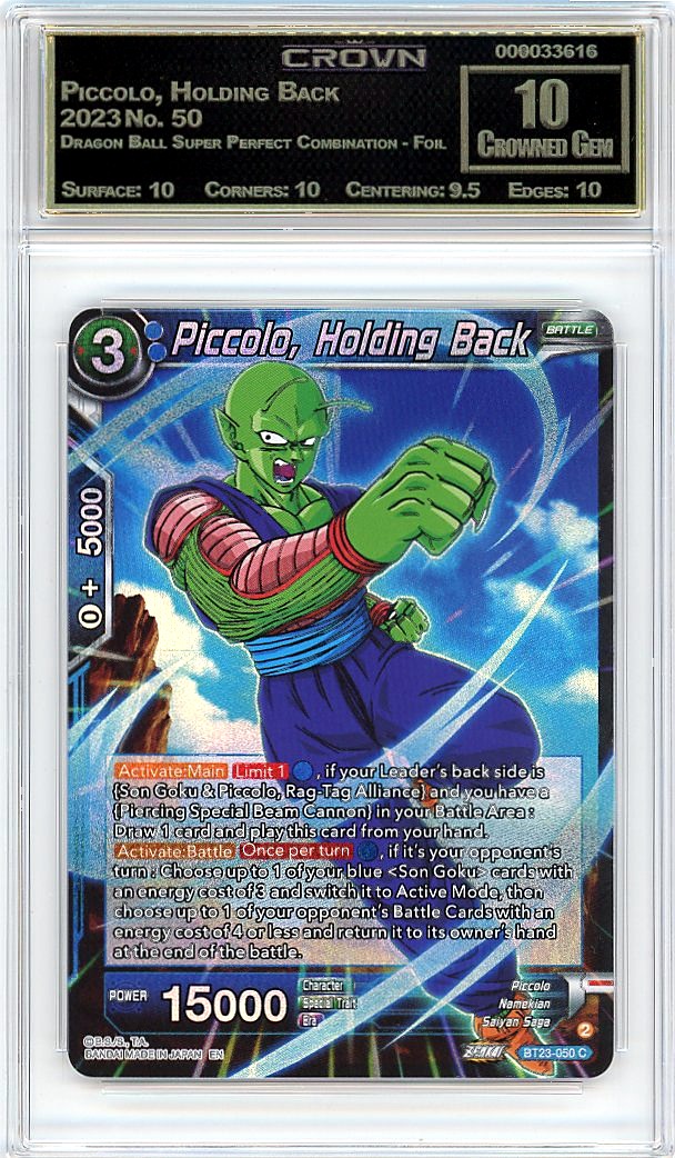 Piccolo, Holding Back