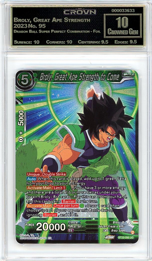 Broly, Great Ape Strength to…