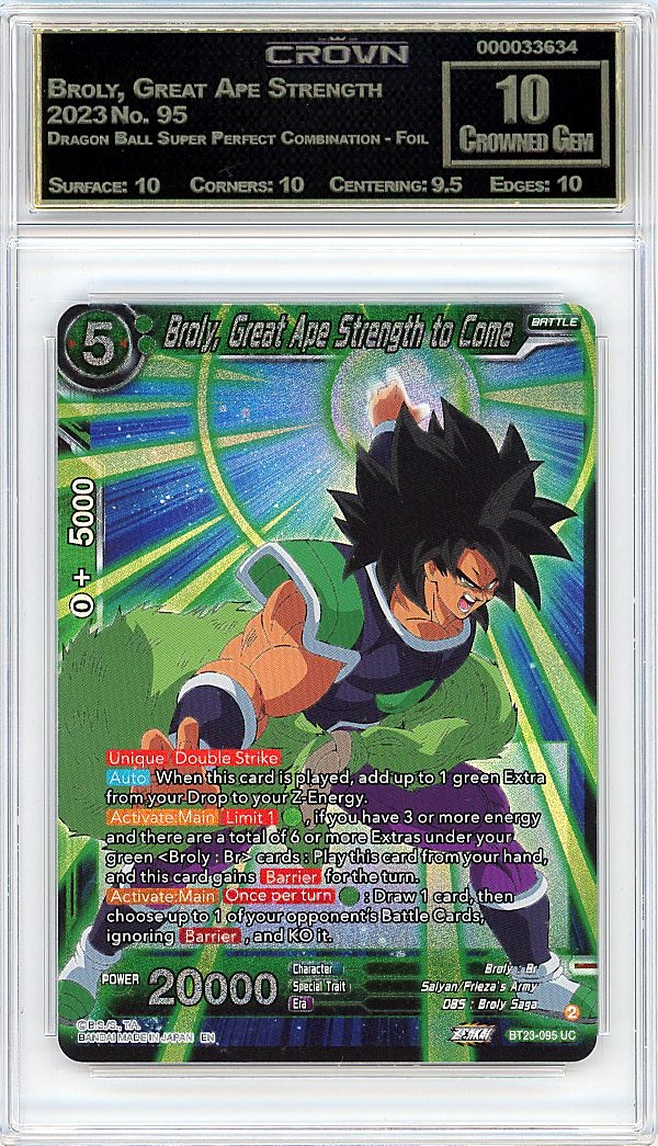 Broly, Great Ape Strength to…