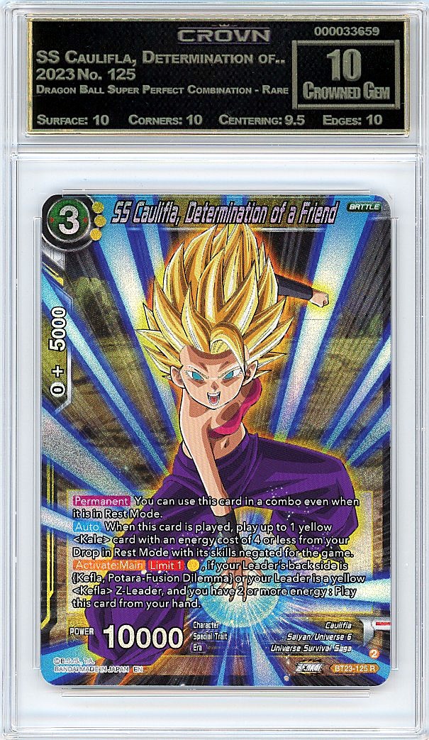 SS Caulifla, Determination of..