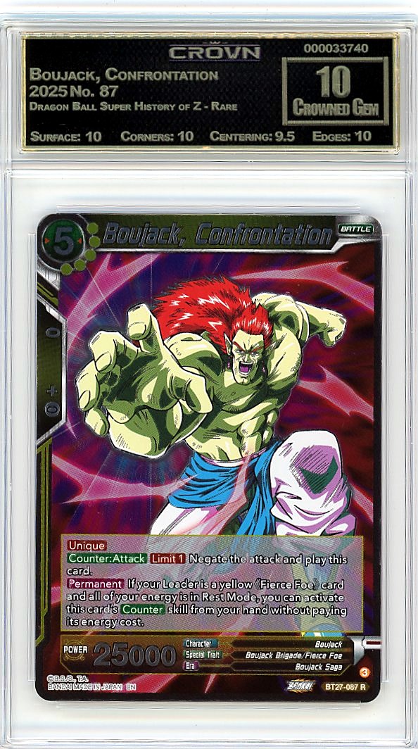 Boujack, Confrontation
