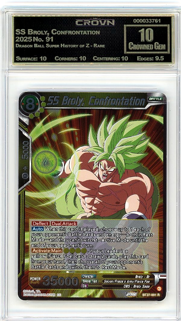 SS Broly, Confrontation