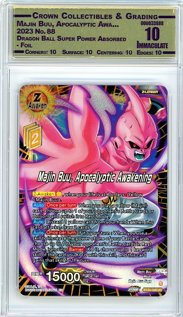 Majin Buu, Apocalyptic Awa...